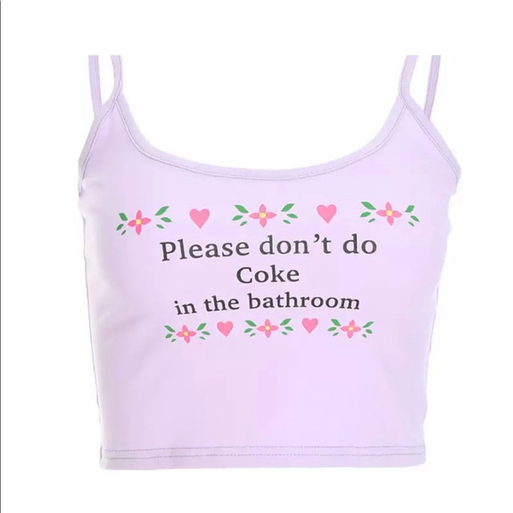 Please don’t do coke in the bathroom